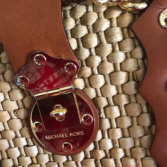 Michael Kors Santorini Style wicker rattan tote - Picture 2 of 7